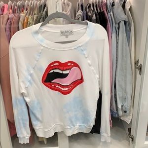 Tie dye wildfox sweater worn once
